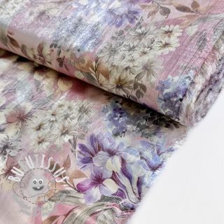Viscose SHINIO Floral treasure pink