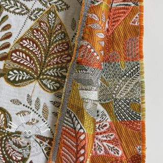 Tissu déco jacquard Euphoria blanc kaki
