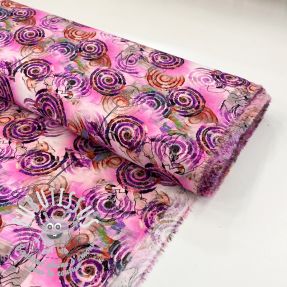 Viscose RAYON POPLIN Feathers design G digital print