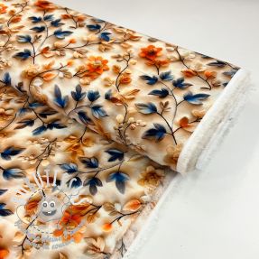 Viscose RAYON POPLIN Flowy flowers design F digital print
