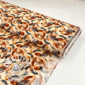 Viscose RAYON POPLIN Feathers design C digital print