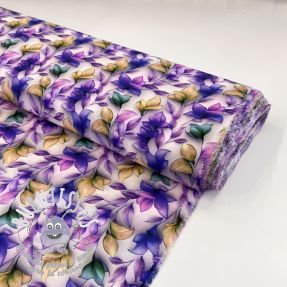 Viscose RAYON POPLIN Leafs design F digital print