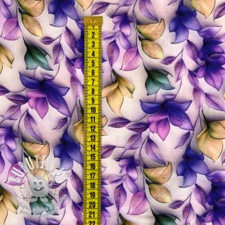 Viscose RAYON POPLIN Leafs design F digital print