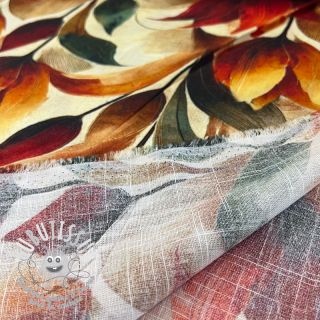 Viscose lin Marigold design F digital print