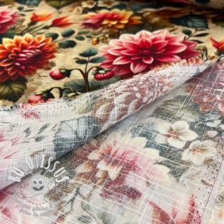 Viscose lin Rosalie design A digital print