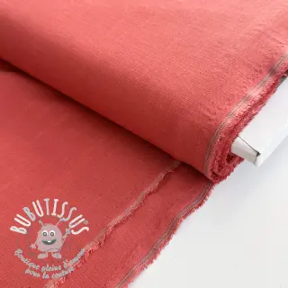 Viscose lin PREMIUM dark coral