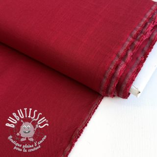 Viscose lin PREMIUM dark red