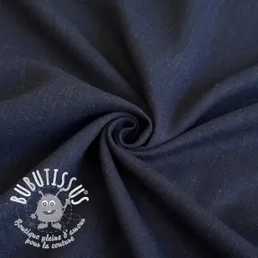 Viscose lin PREMIUM navy blue