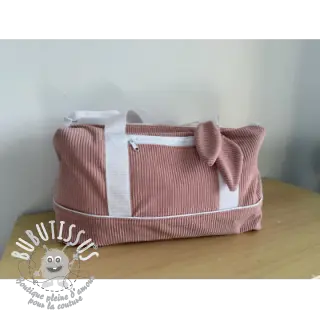 Tissu velours cotelé 6W COTTON TOUCH old pink