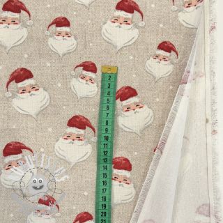 Tissu déco premium Santa Funny Face