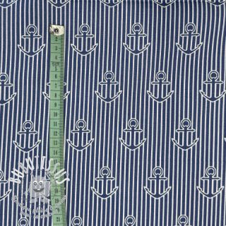 Tissu déco premium Iconic Anchor Stripe