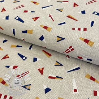 Tissu déco Linenlook Little Maritime Flags
