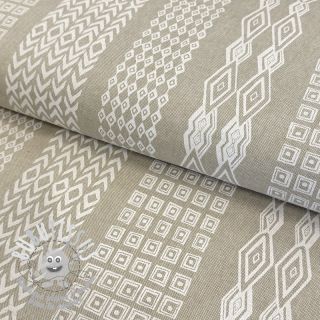 Tissu déco Linenlook Ethnic Stripe