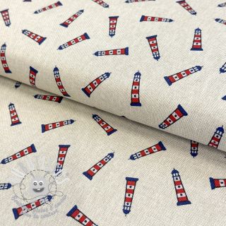 Tissu déco Linenlook Little Maritime Lighthouse