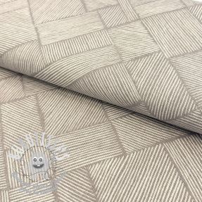 Tissu déco Linenlook Line Diagonal Patchwork linen
