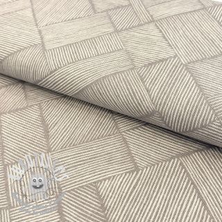 Tissu déco Linenlook Line Diagonal Patchwork linen