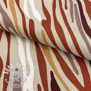 Tissu déco Linenlook Zebra Mix