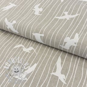 Tissu déco Linenlook Iconic Seagull Stripe linen