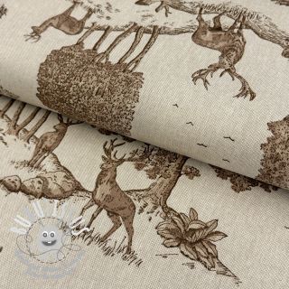 Tissu déco Linenlook Classic Deer Scene