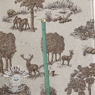 Tissu déco Linenlook Classic Deer Scene