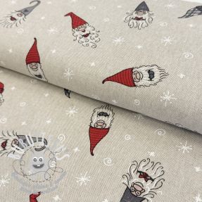 Tissu déco Linenlook Tomte Happy Faces
