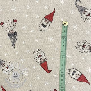 Tissu déco Linenlook Tomte Happy Faces