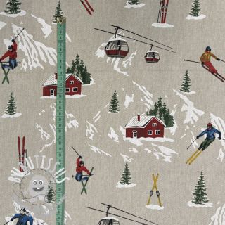 Tissu déco Linenlook Skier