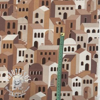 Tissu déco premium Brick houses