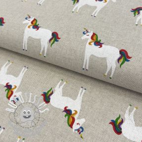 Tissu déco Linenlook Unique unicorn