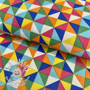Tissu déco premium Diamond triangle multicolour