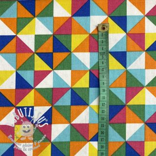 Tissu déco premium Diamond triangle multicolour