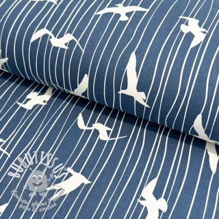 Tissu déco Iconic Seagull Stripe navy