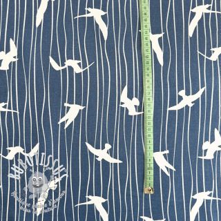 Tissu déco Iconic Seagull Stripe navy