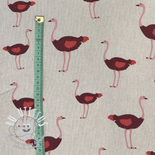 Tissu déco Linenlook Ostrich