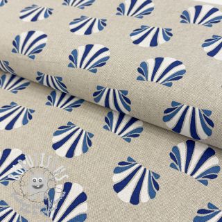 Tissu déco Linenlook Seashell blue