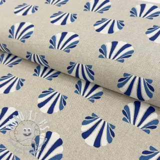 Tissu déco Linenlook Seashell blue
