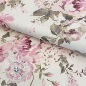 Tissu déco premium Classic Painted Rose Tissu de nappe
