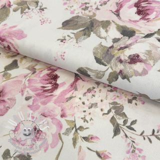 Tissu déco premium Classic Painted Rose Tissu de nappe