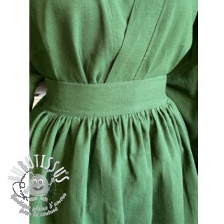 Lin lavé dark green