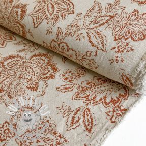 Tissu déco Ceylan terracotta