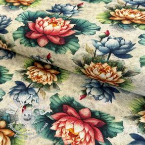 Viscose lin Clover design D digital print