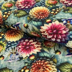 Viscose lin Clover design E digital print