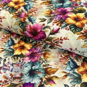 Viscose lin Clover design B digital print