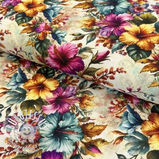 Viscose lin Clover design B digital print