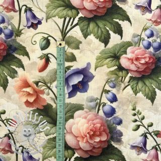 Viscose lin Casia design D digital print