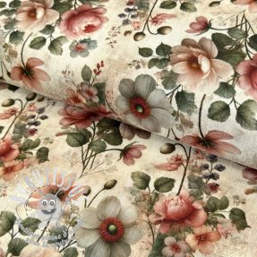 Viscose lin Delphine design B digital print