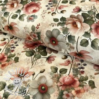 Viscose lin Delphine design B digital print