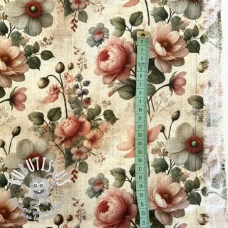 Viscose lin Delphine design B digital print