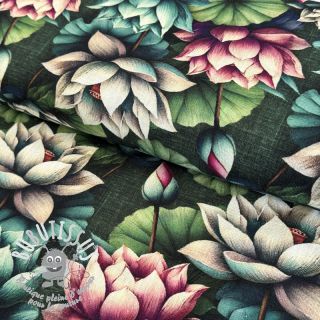 Viscose lin Marigold design E digital print