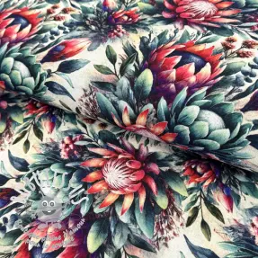 Viscose lin Azalea design D digital print